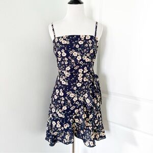 open lace back dress Snakepit Halter Plunge Mini Dress Paisley Splice main image 0